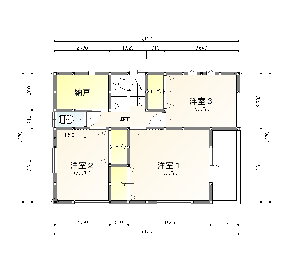 別当建売2F平面図